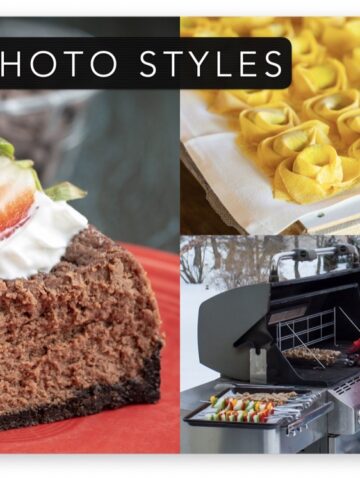 Types of Food Photography collage
