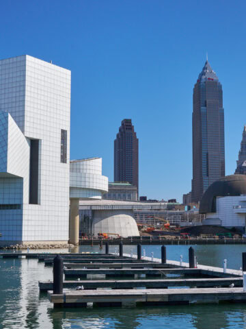 Rock and Roll Hall of Fame and the Cleveland Skyline