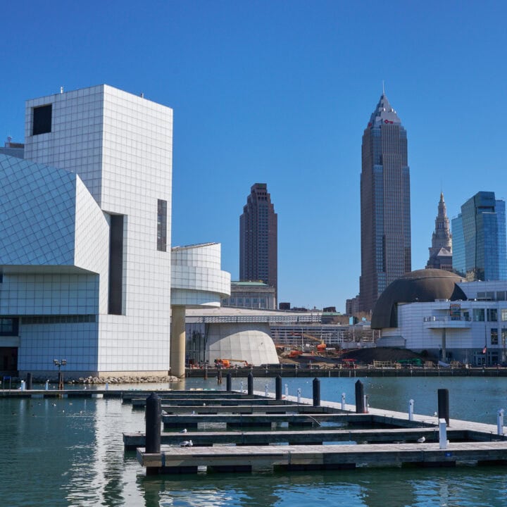 Rock and Roll Hall of Fame and the Cleveland Skyline