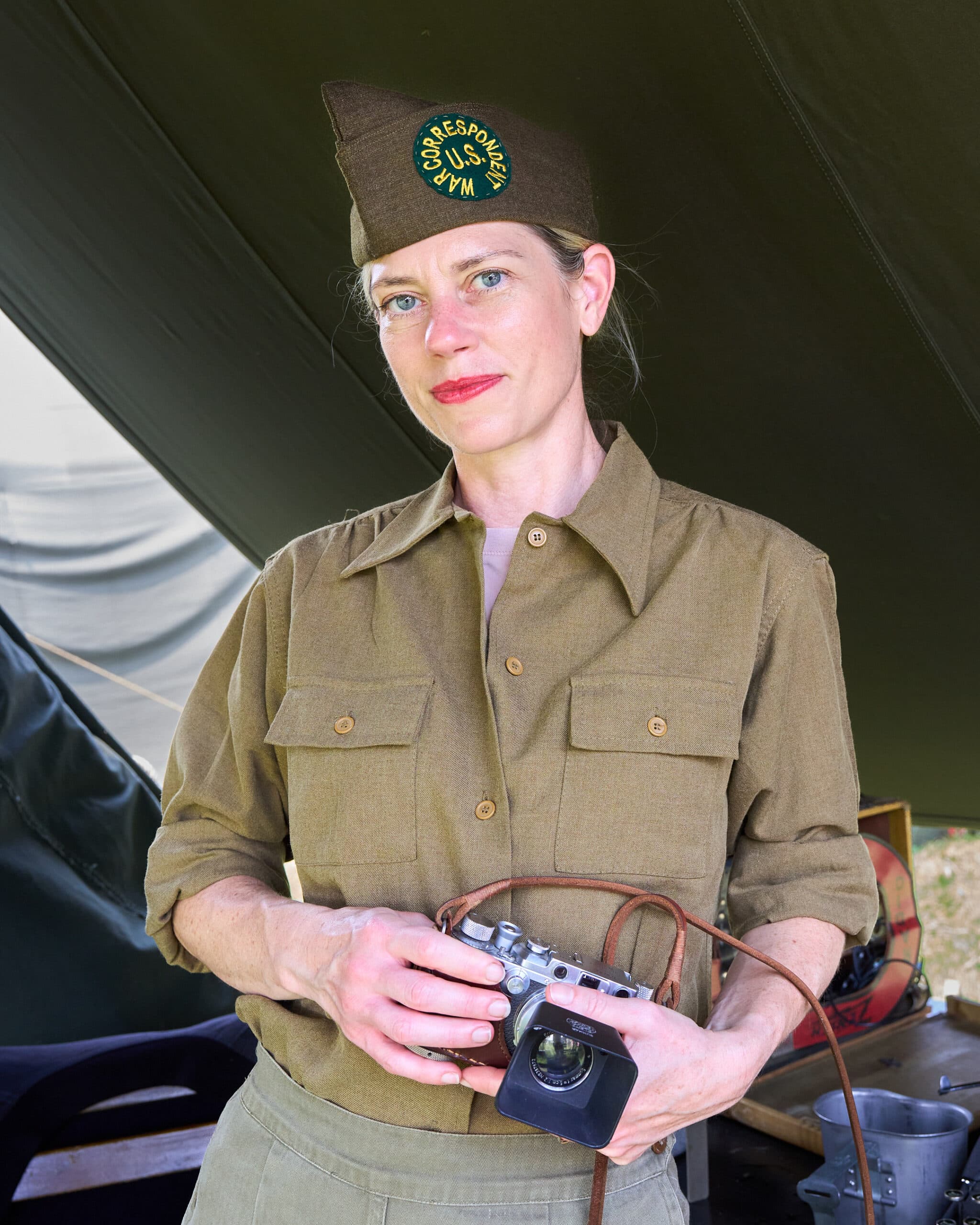 War Correspondent Portrait with Leica